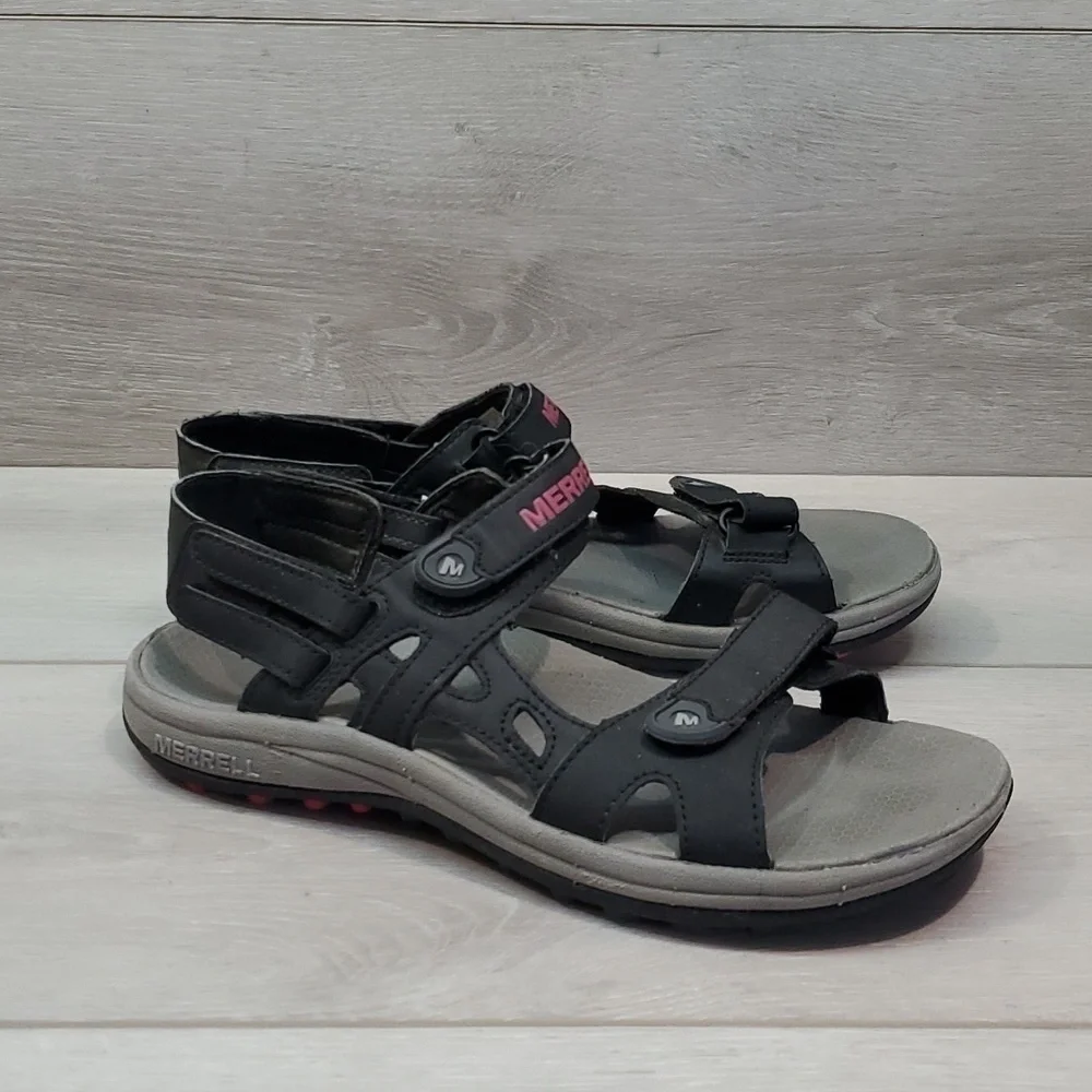 Merrell Woman Cedrus Comfort Outdoor Hook&loop Sandals Flats shoes sz 6